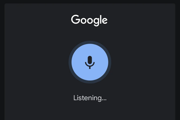 Google app com assistente de voz