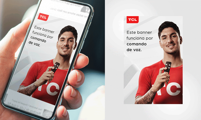 TCL faz campanha online que usa comandos de voz