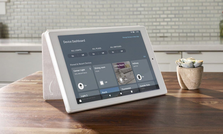 Tablet Fire vira painel para casas inteligentes