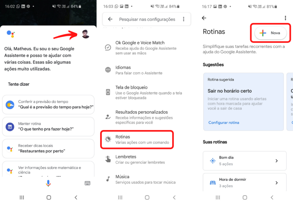 Saiba como configurar rotinas no Google Assistente - NewVoice